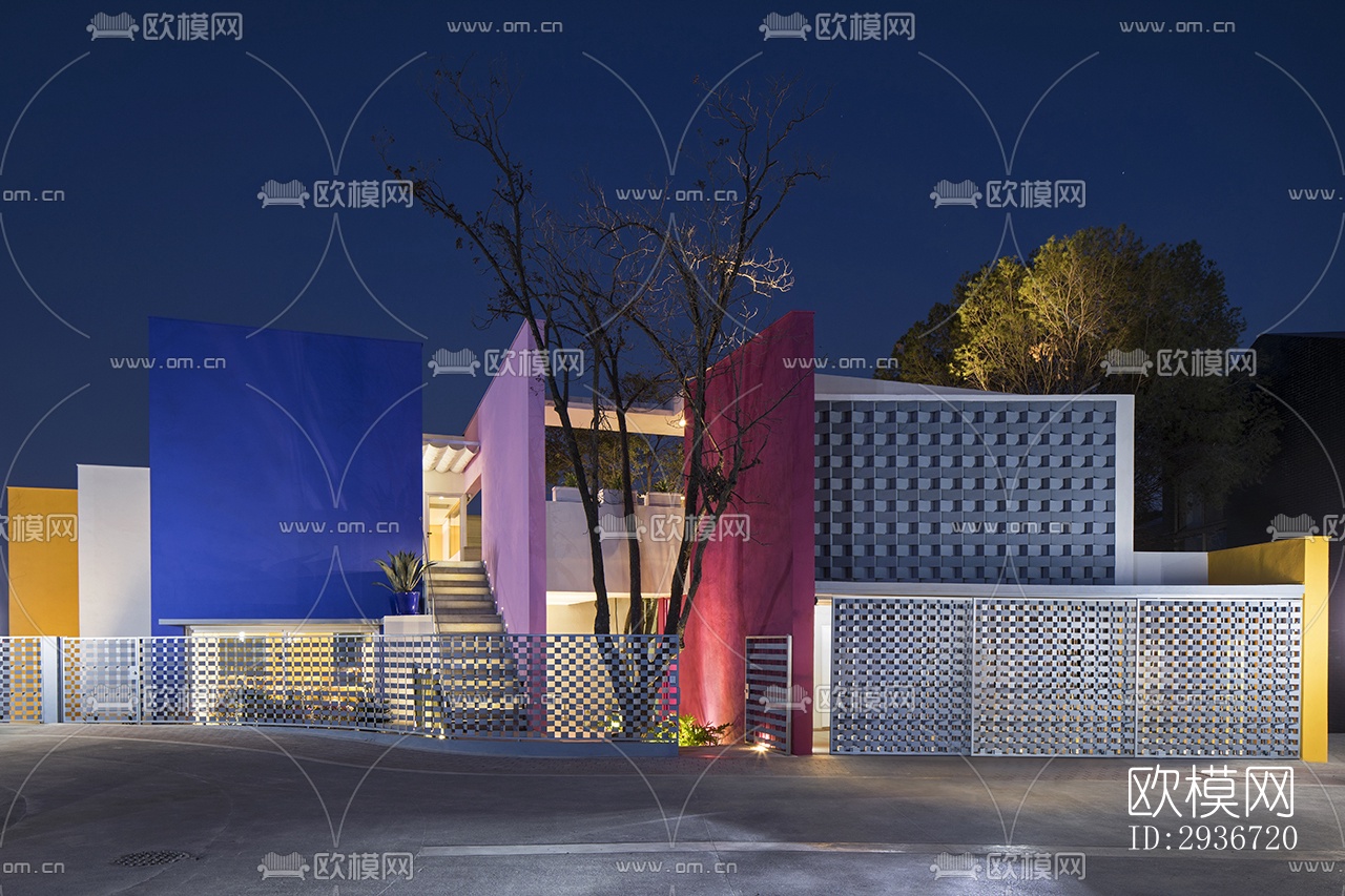 现代居住建筑效果图下载（渲染图19）