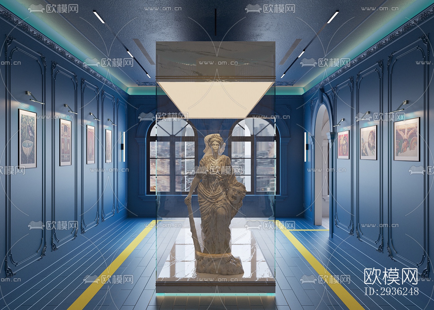 后现代美术博物馆效果图下载（渲染图4）