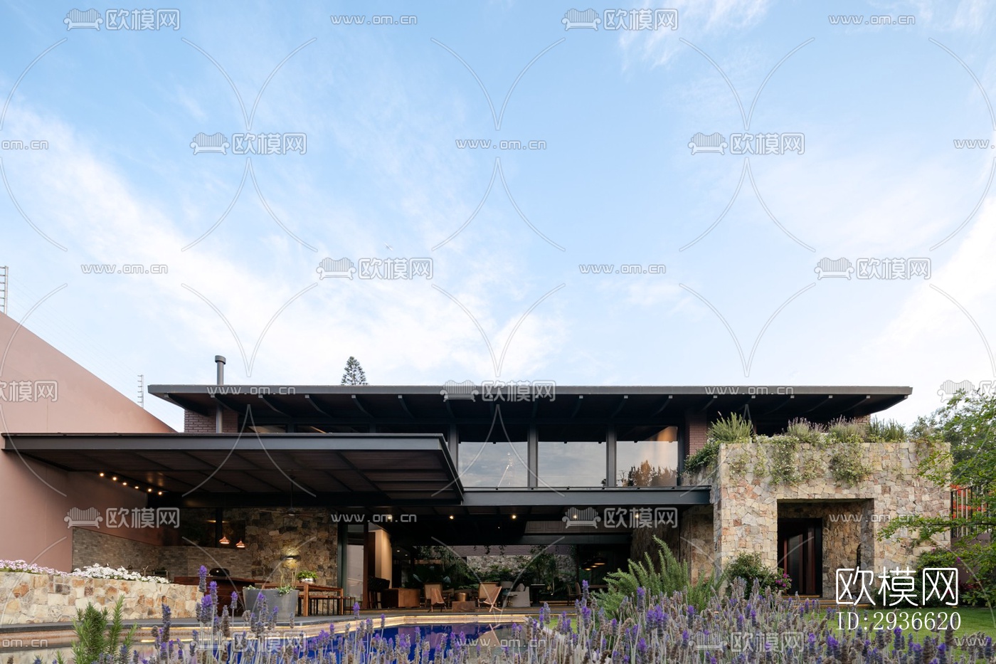 工业风居住建筑效果图下载（渲染图15）