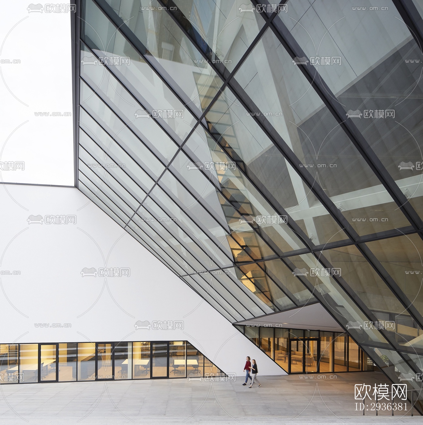 高级灰美术博物馆效果图下载（渲染图13）