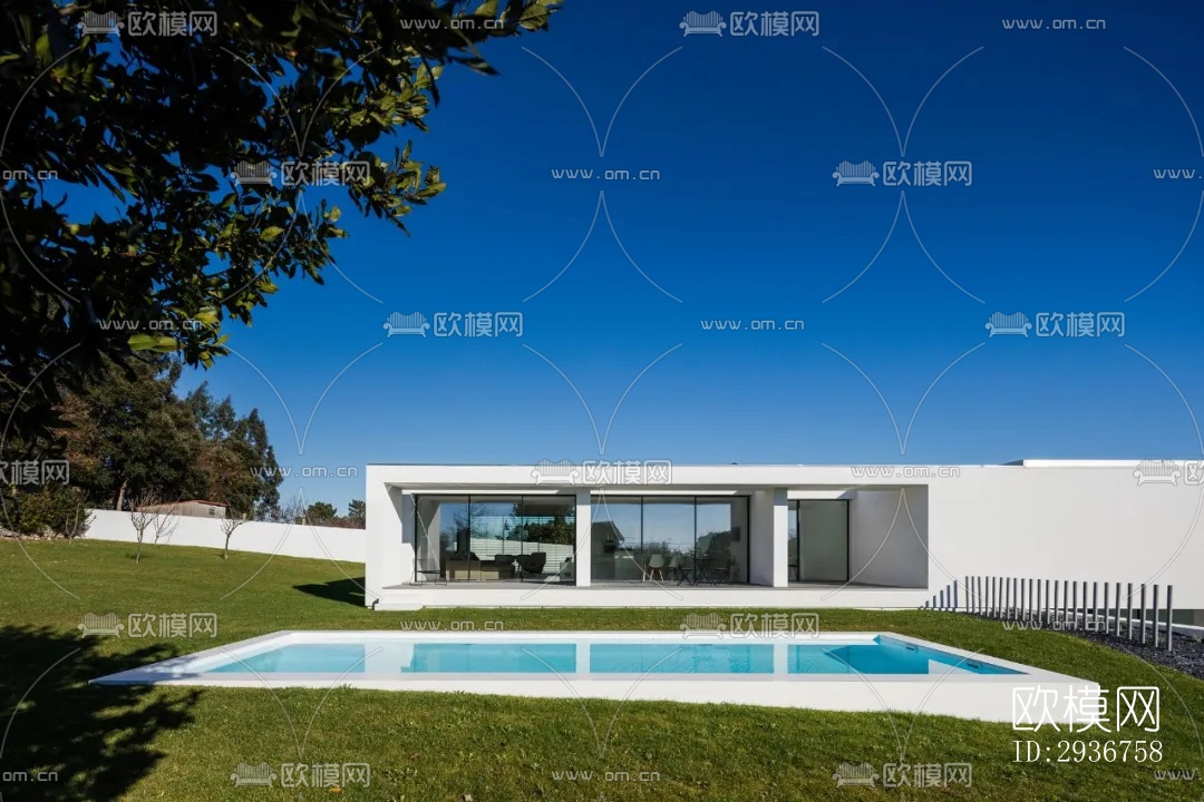 现代居住建筑效果图下载（渲染图19）