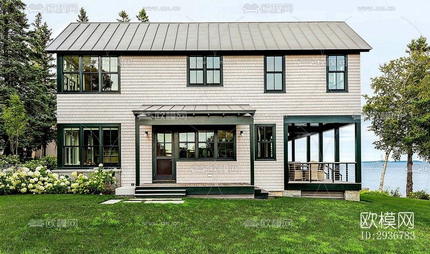 现代居住建筑效果图下载（渲染图5）