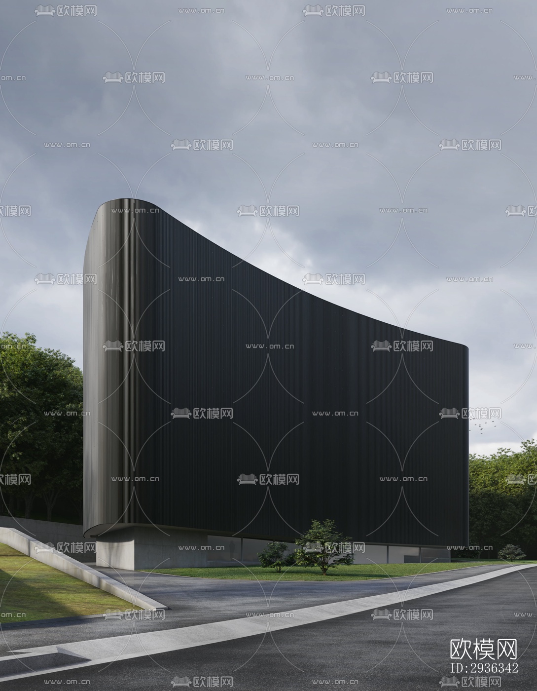 现代美术博物馆效果图下载（渲染图2）