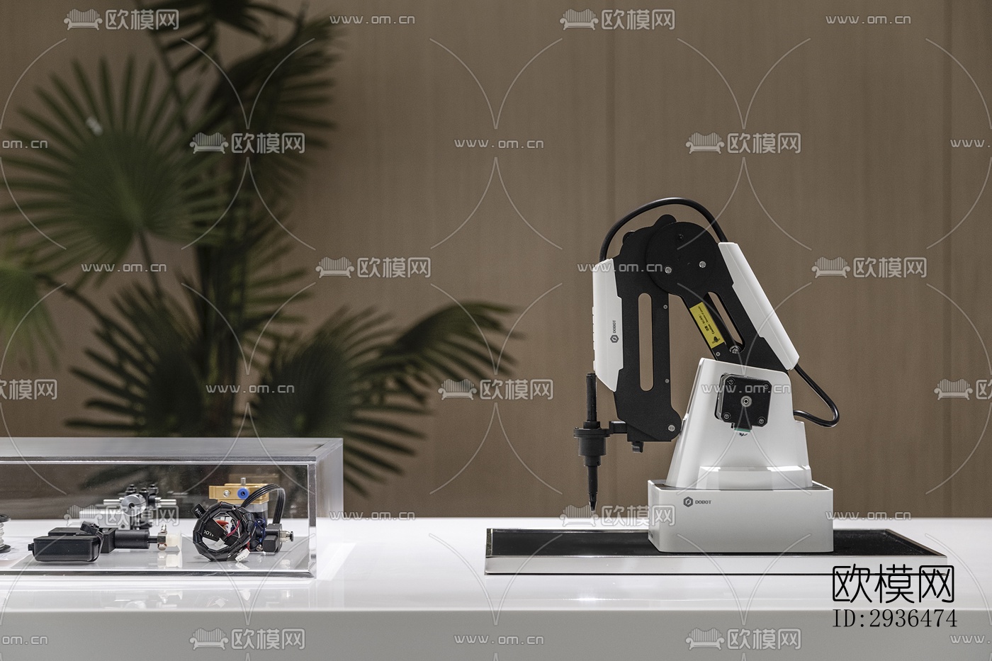 现代办公区效果图下载（渲染图2）