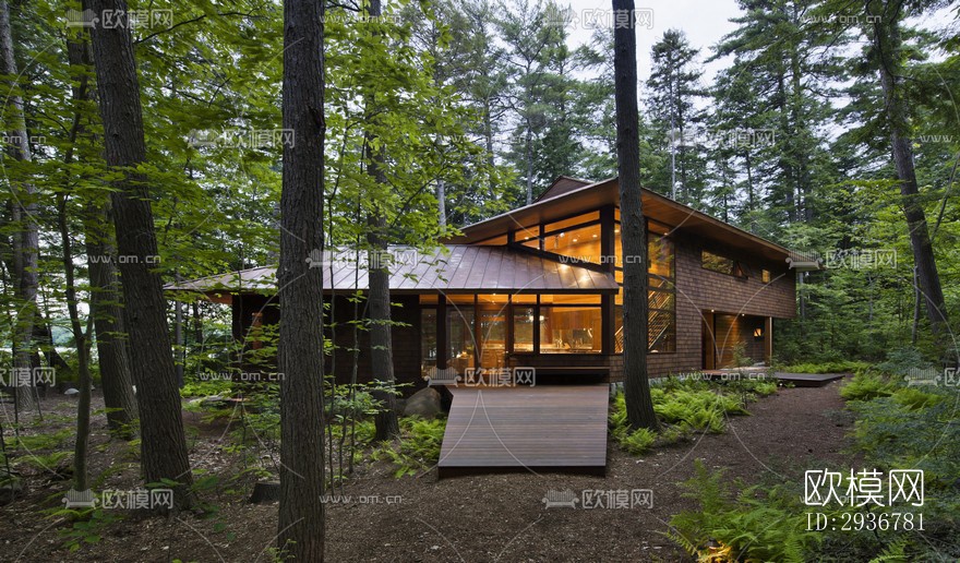 现代居住建筑效果图下载（渲染图17）