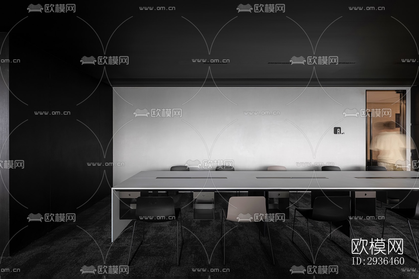 现代办公区效果图下载（渲染图19）