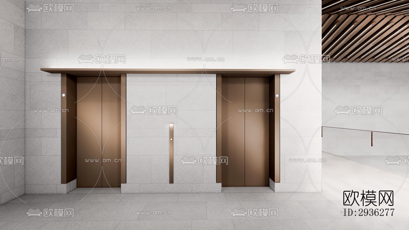 新中式美术博物馆效果图下载（渲染图13）