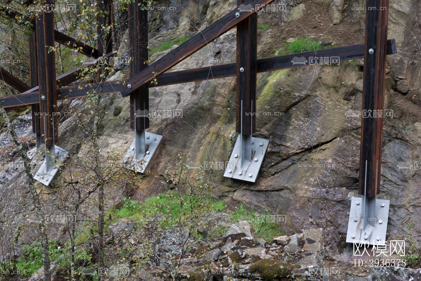 高级灰美术博物馆效果图下载（渲染图4）