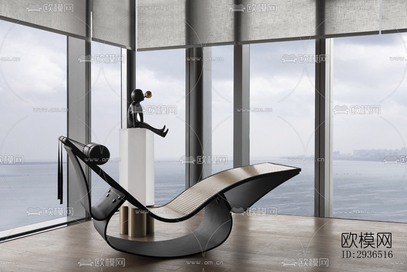 现代办公区效果图下载（渲染图5）