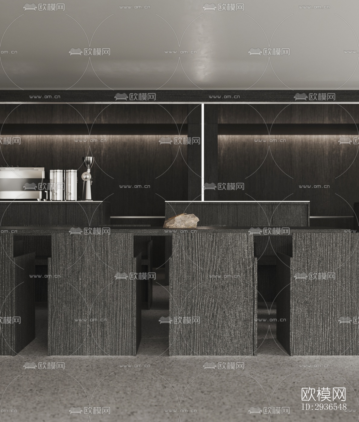 现代商务大堂效果图下载（渲染图9）