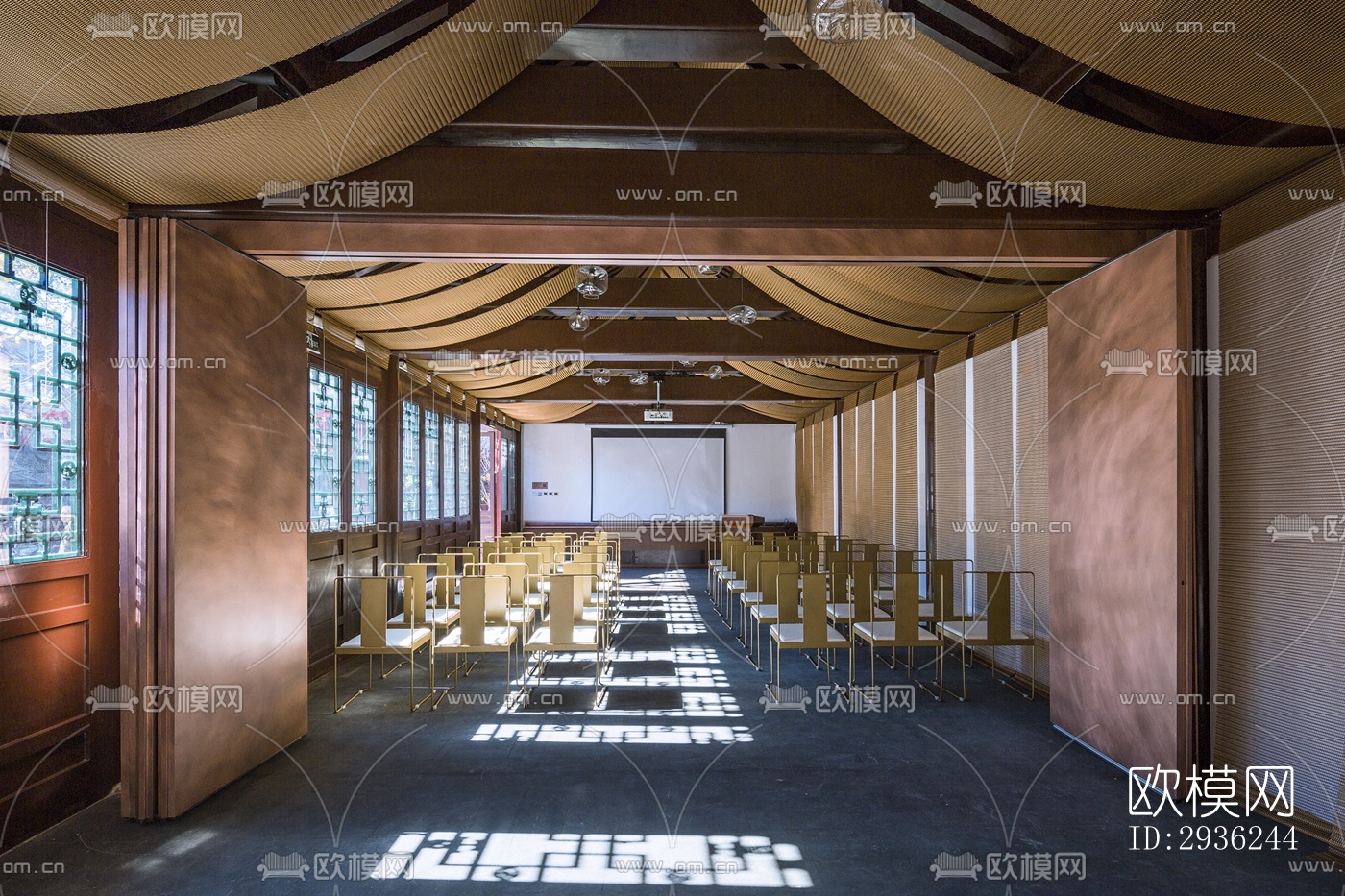 中式美术博物馆效果图下载（渲染图13）