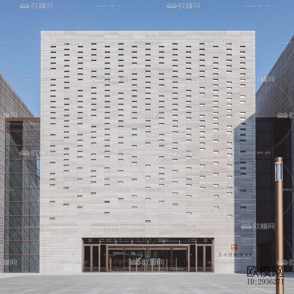 新中式美术博物馆效果图下载（渲染图9）