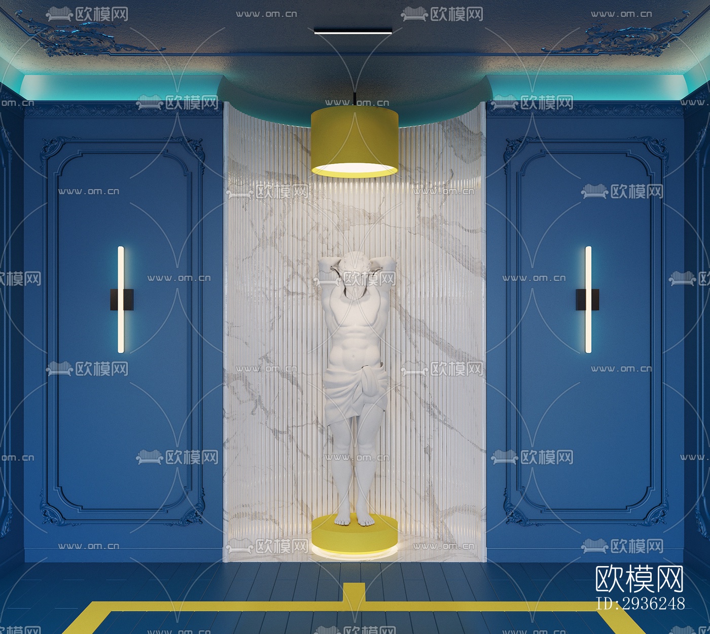 后现代美术博物馆效果图下载（渲染图9）