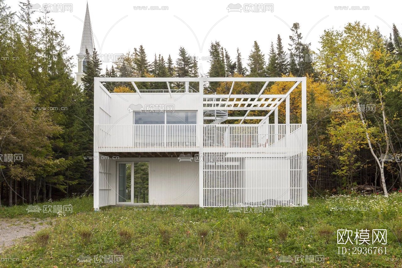 现代居住建筑效果图下载（渲染图2）