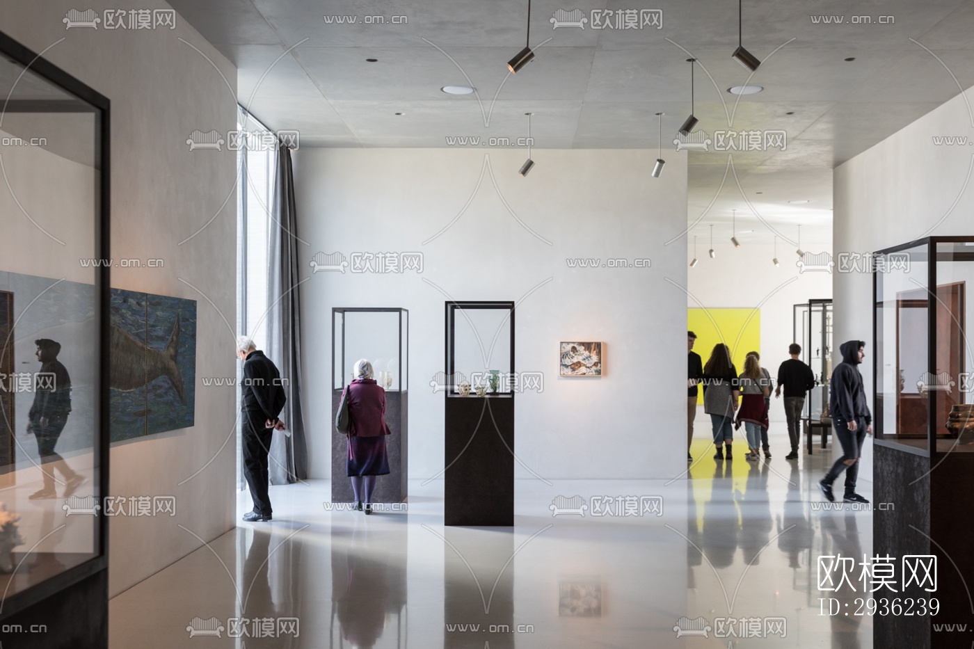 中古风美术博物馆效果图下载（渲染图18）