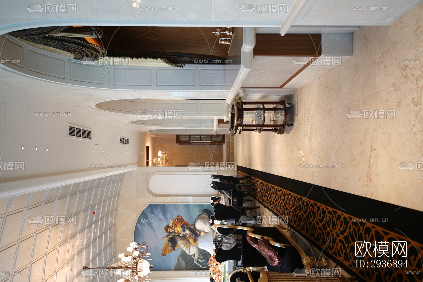 中式中餐厅效果图下载（渲染图7）