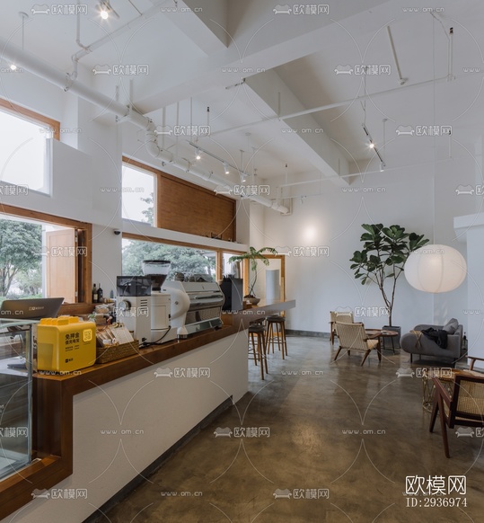 北欧咖啡奶茶效果图下载(渲染图3)
