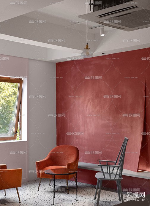 工业风咖啡奶茶效果图下载（渲染图13）