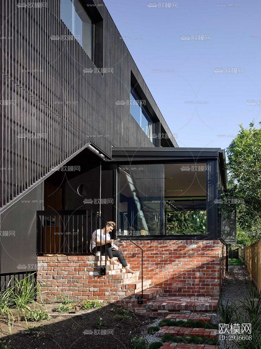 工业风居住建筑效果图下载（渲染图4）