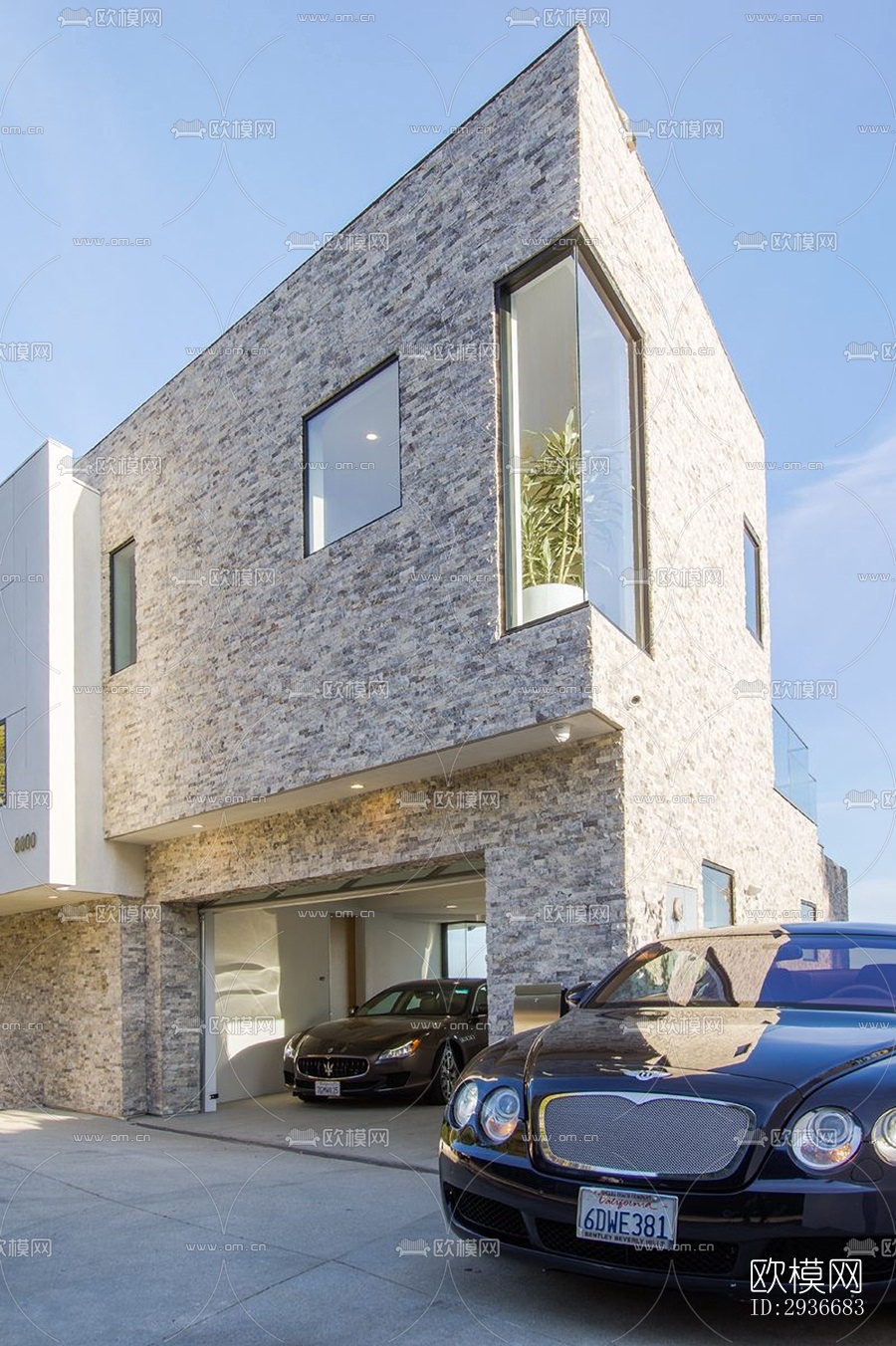 现代居住建筑效果图下载（渲染图4）