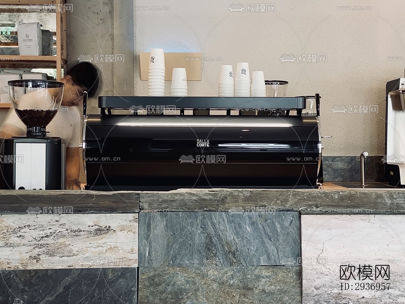 侘寂咖啡奶茶效果图下载（渲染图16）