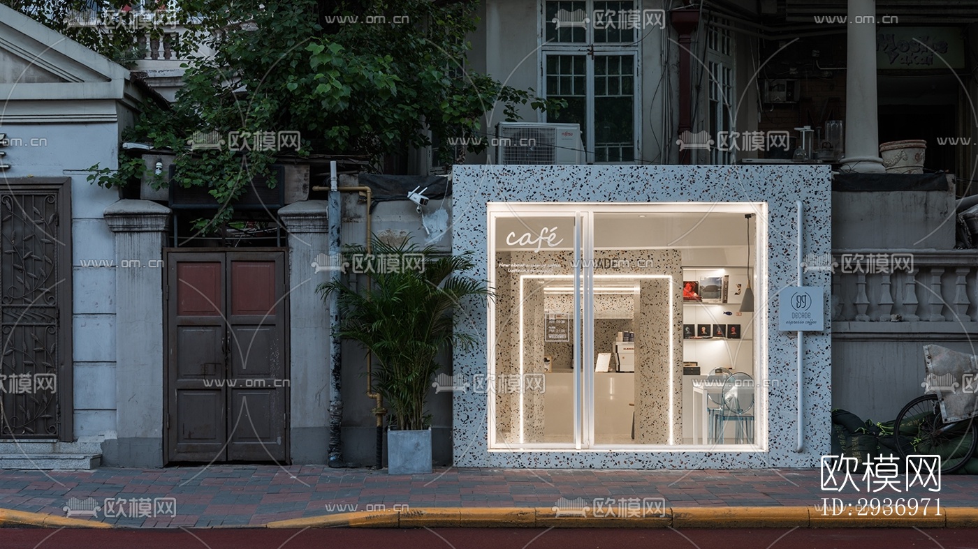 北欧咖啡奶茶效果图下载（渲染图6）