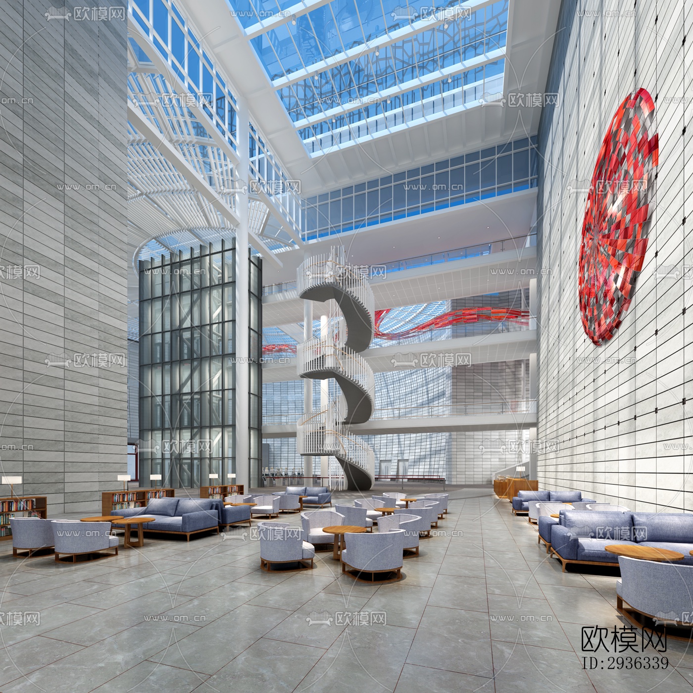 现代美术博物馆效果图下载（渲染图2）