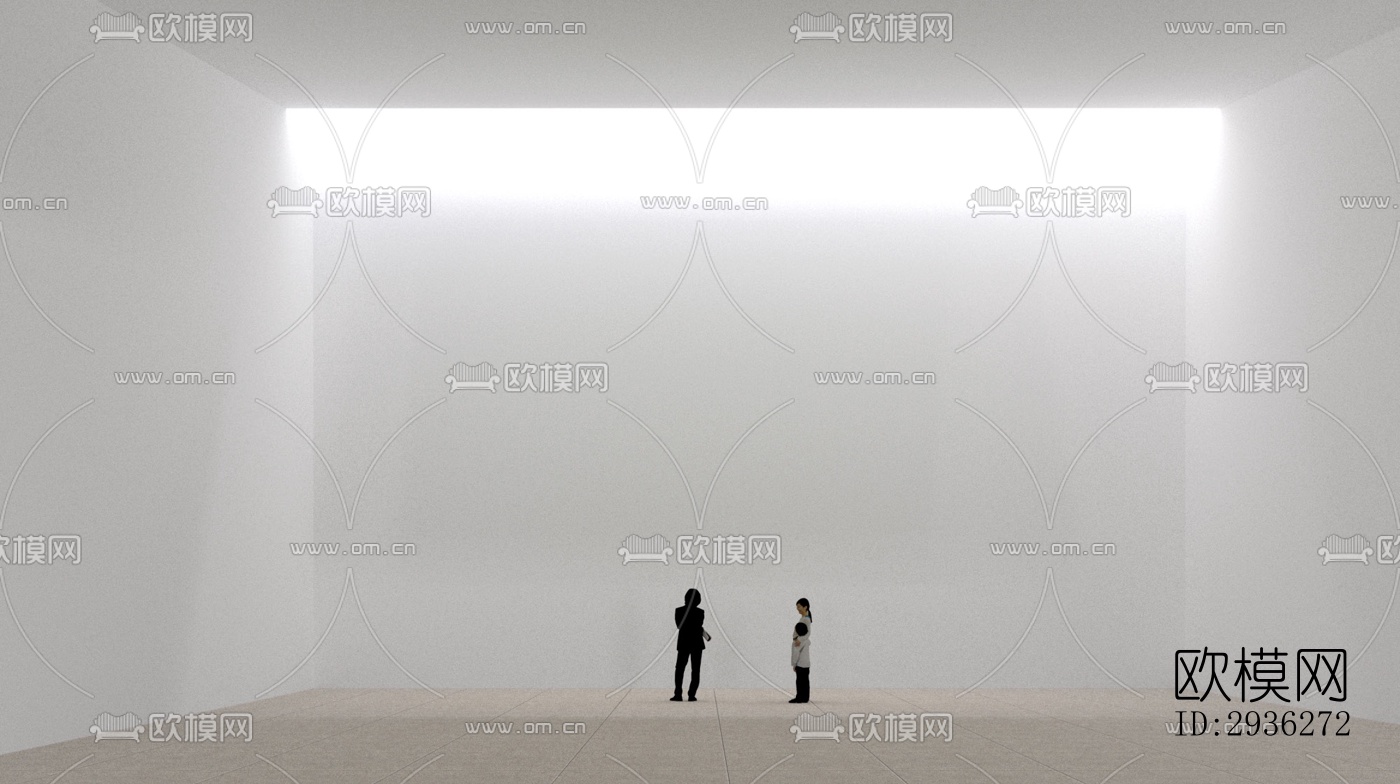 新中式美术博物馆效果图下载（渲染图7）