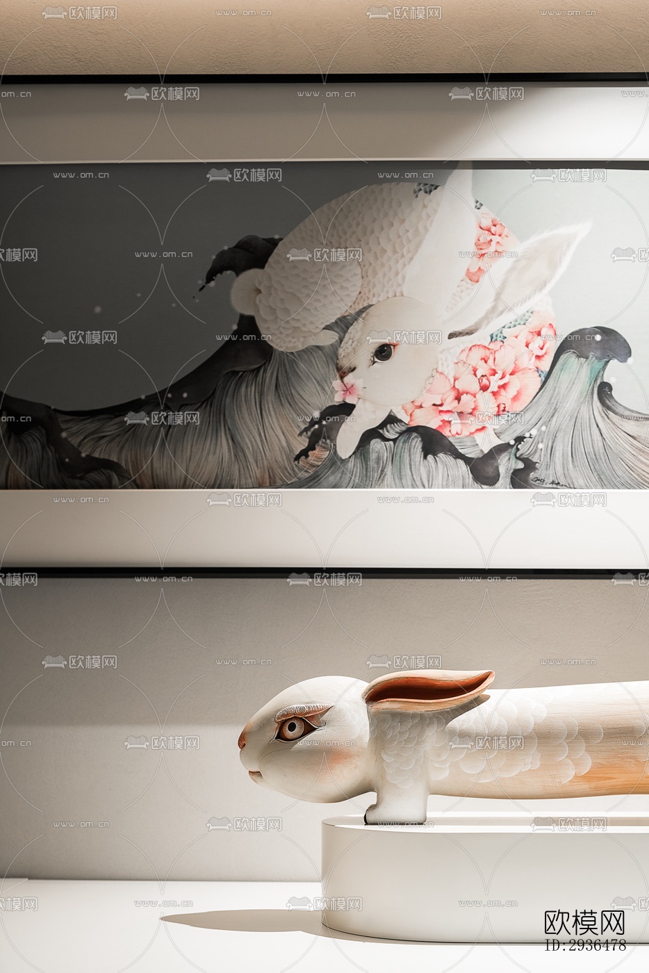 现代办公区效果图下载（渲染图20）