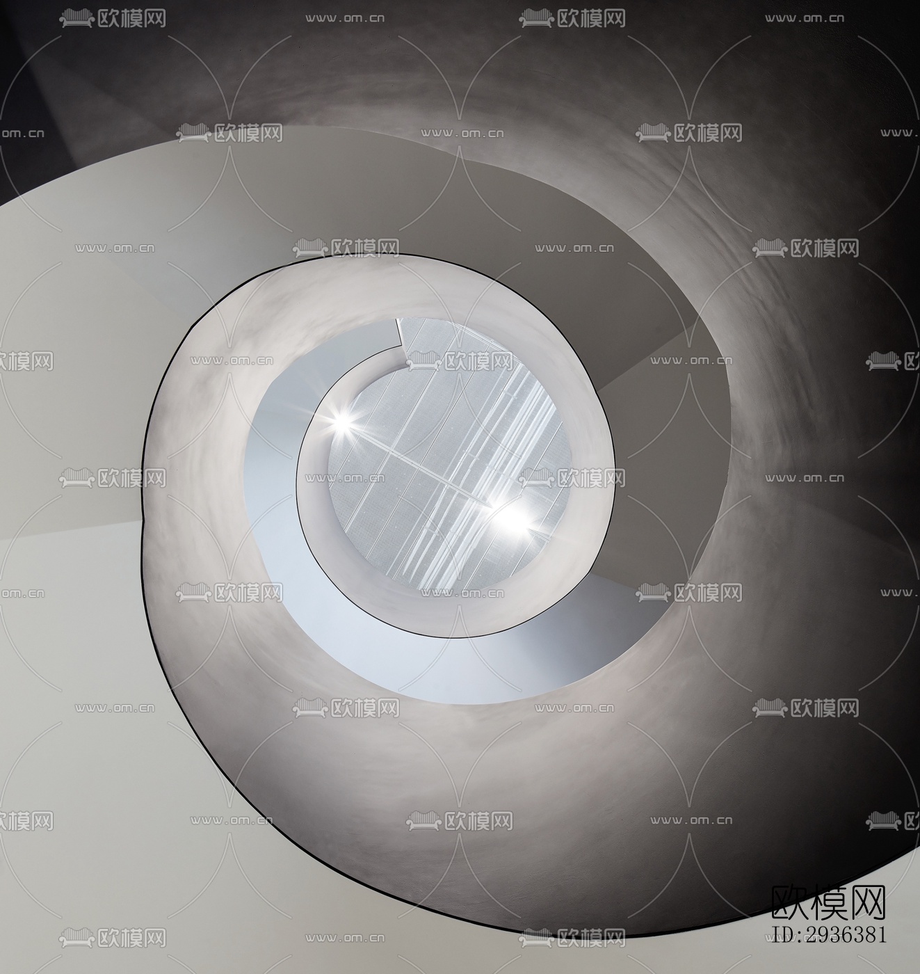 高级灰美术博物馆效果图下载（渲染图10）