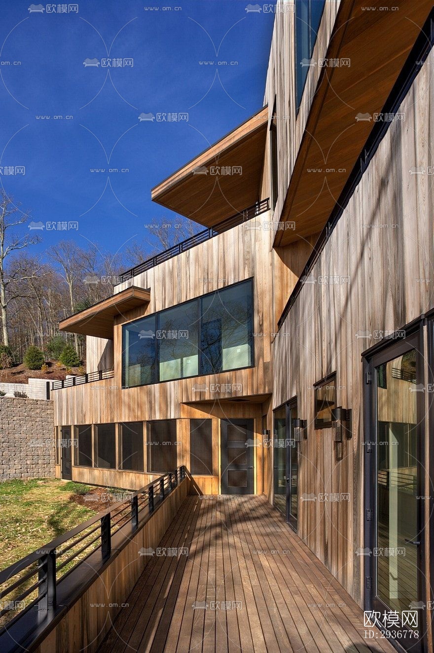 现代居住建筑效果图下载（渲染图10）