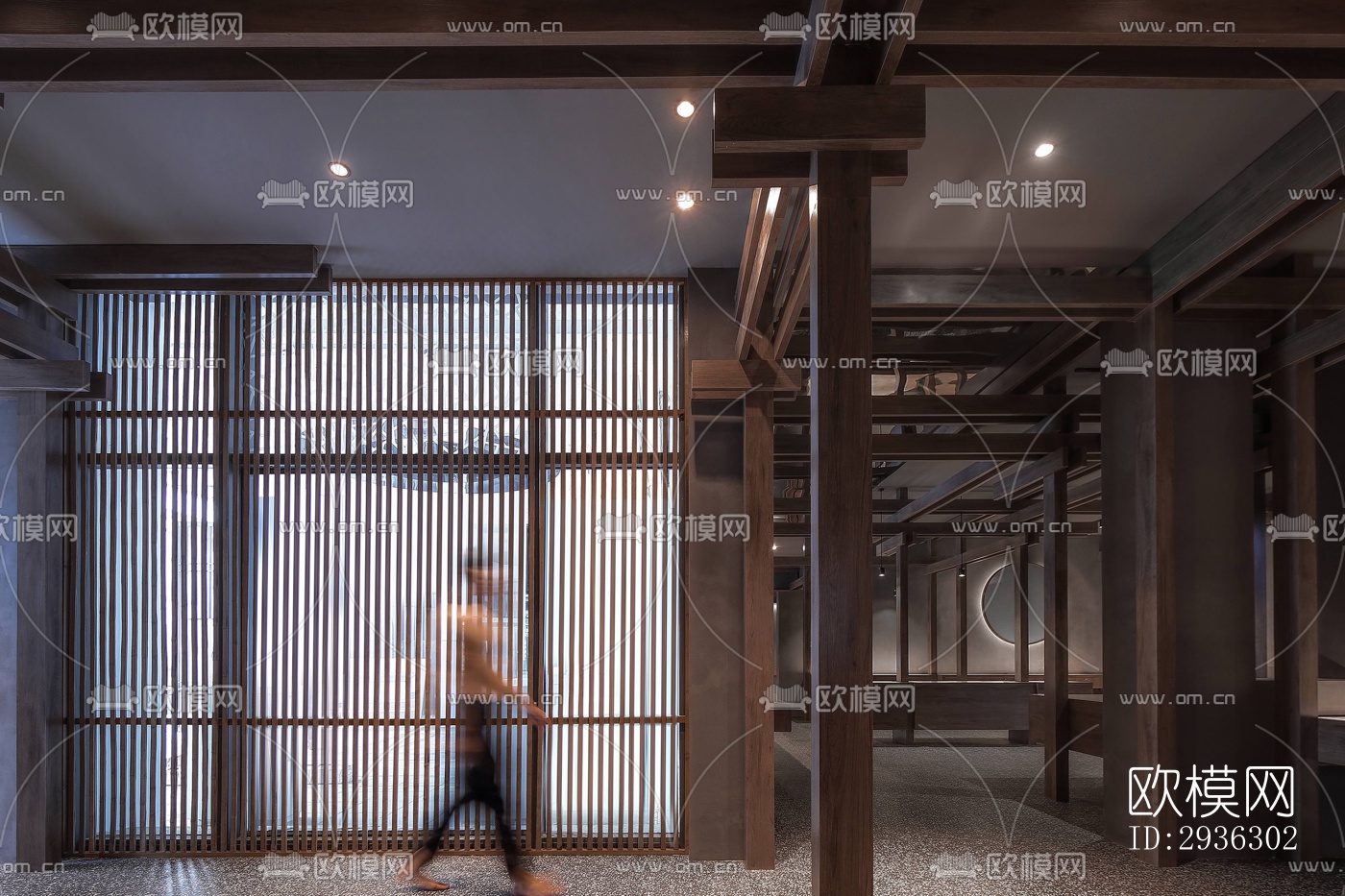 新中式美术博物馆效果图下载（渲染图2）