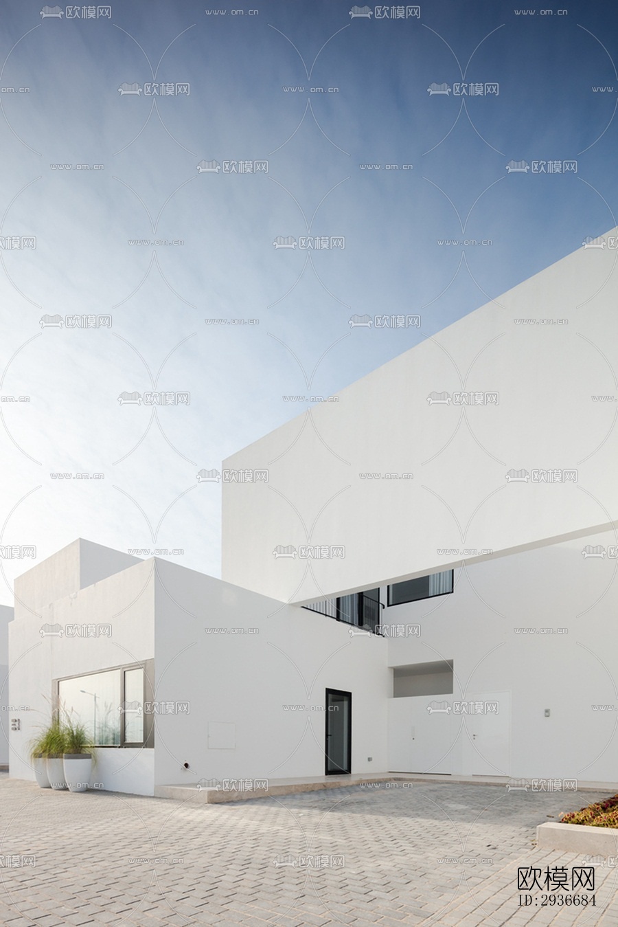 现代居住建筑效果图下载（渲染图8）