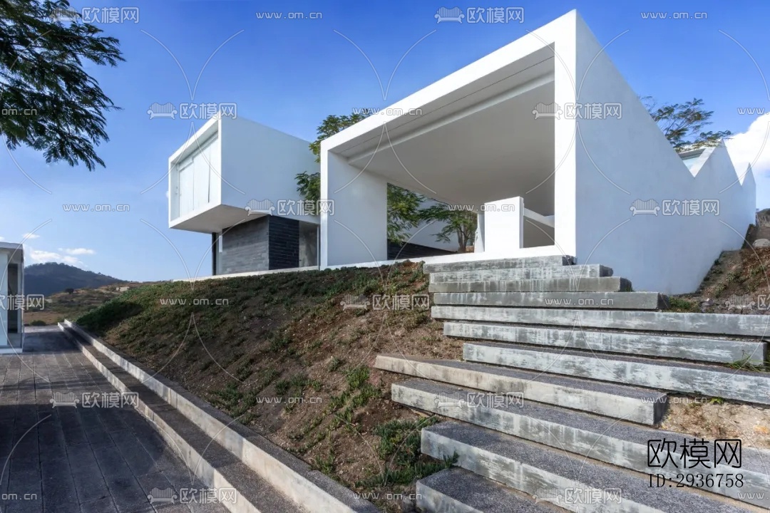 现代居住建筑效果图下载（渲染图13）