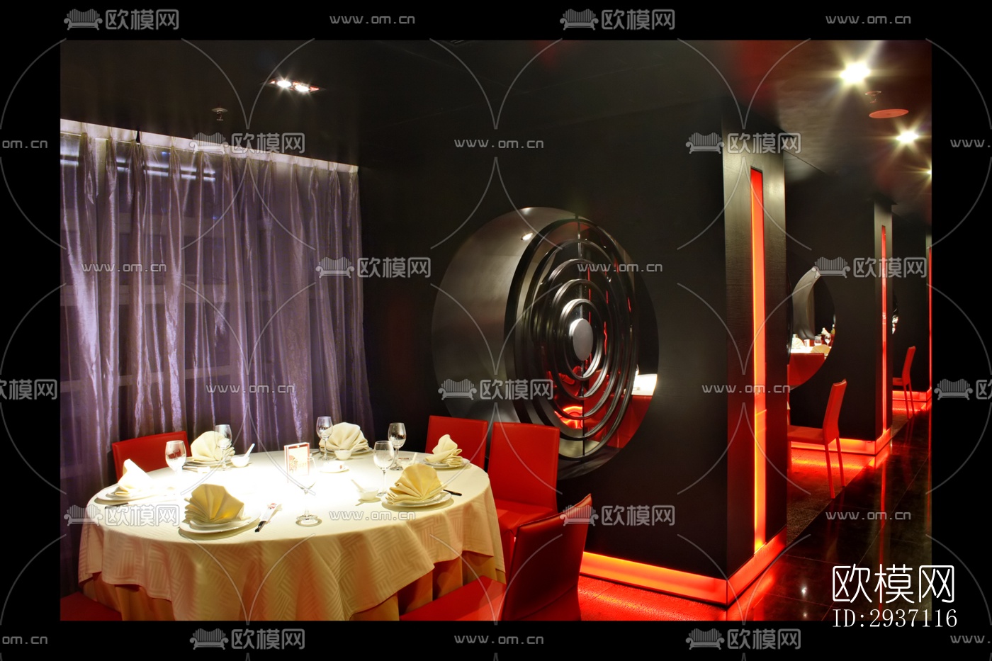 后现代西餐厅效果图下载（渲染图16）
