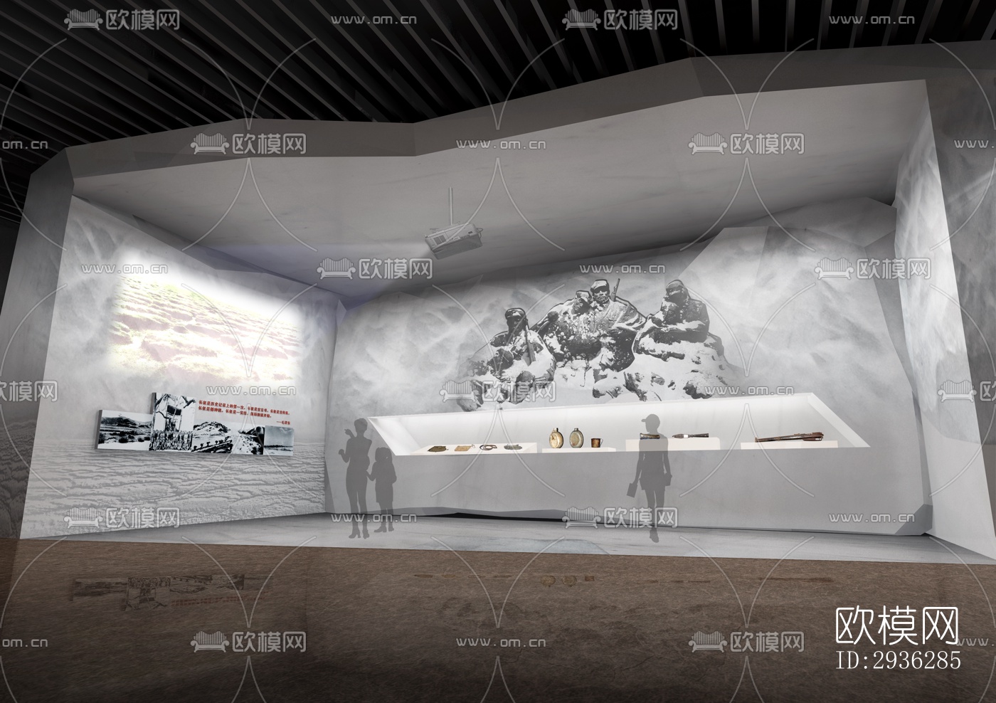 新中式美术博物馆效果图下载（渲染图8）