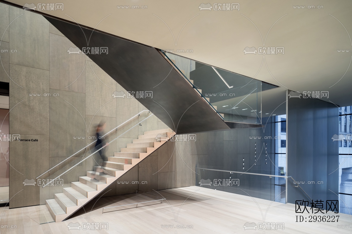 现代图书馆效果图下载（渲染图12）