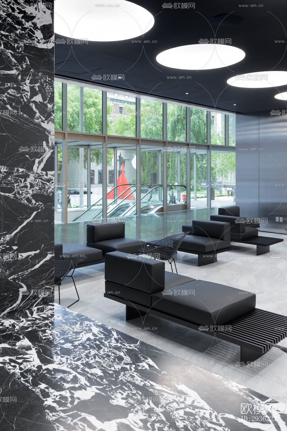 现代图书馆效果图下载（渲染图11）