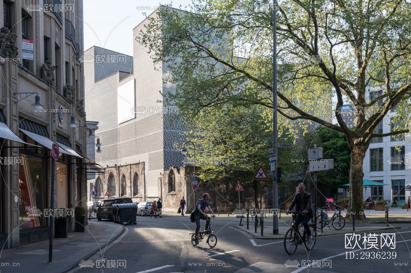 中古风美术博物馆效果图下载（渲染图5）