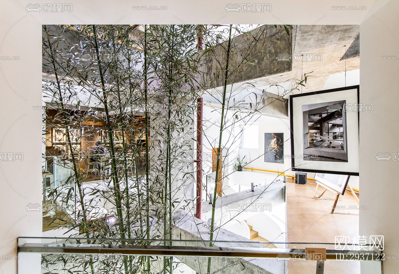 工业风西餐厅效果图下载（渲染图7）