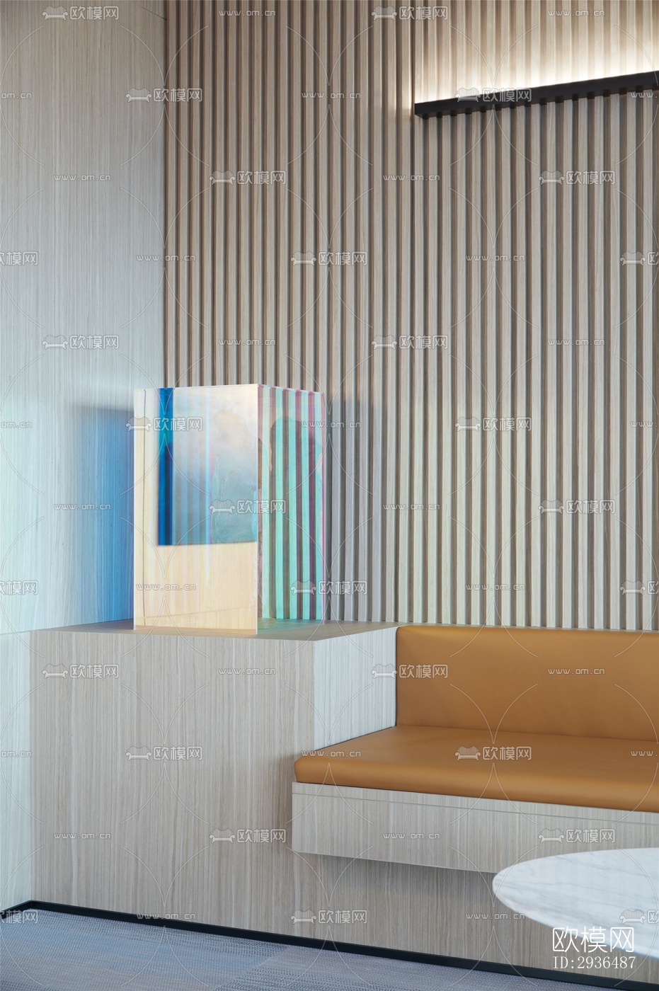 现代办公区效果图下载（渲染图5）