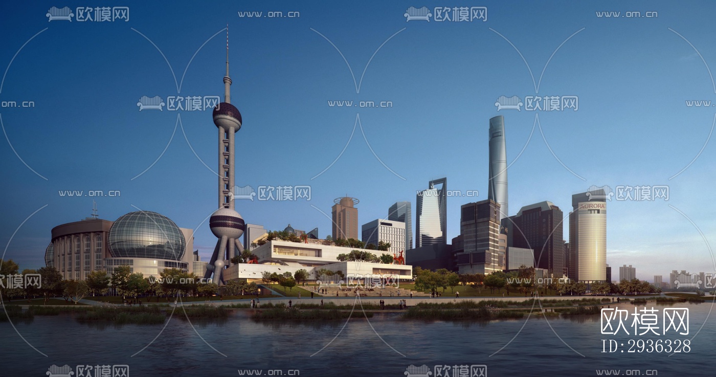 现代美术博物馆效果图下载（渲染图1）