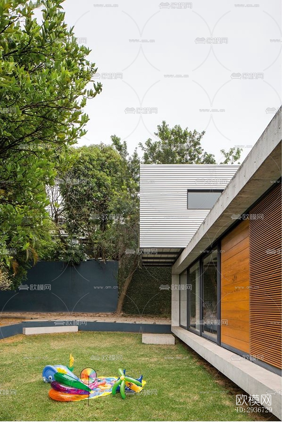 现代居住建筑效果图下载（渲染图13）