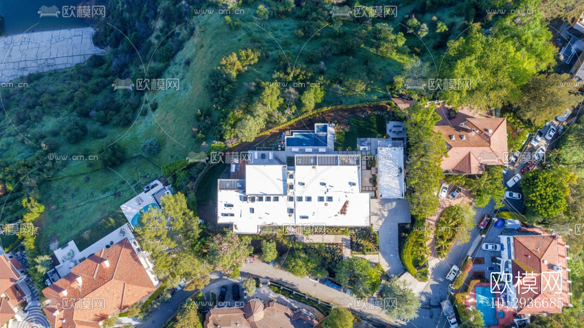 现代居住建筑效果图下载（渲染图12）