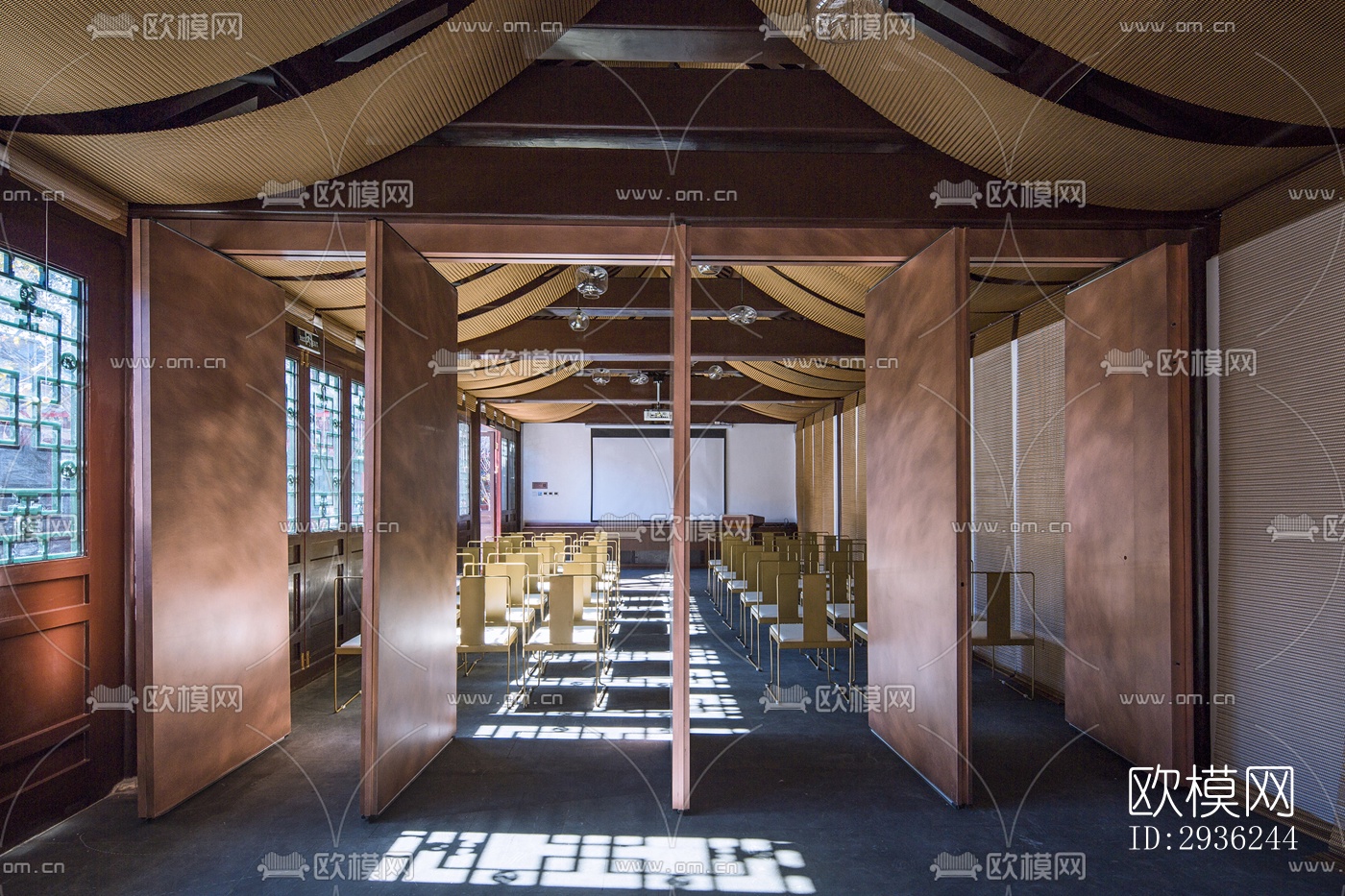 中式美术博物馆效果图下载（渲染图15）