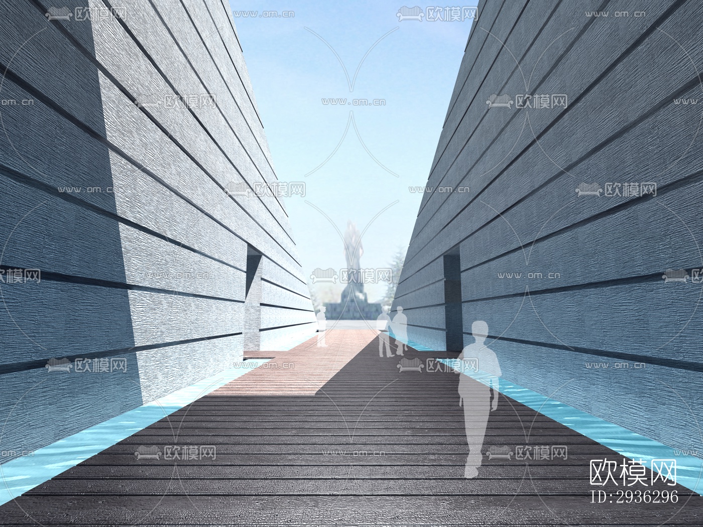 新中式美术博物馆效果图下载（渲染图15）