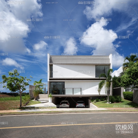 現(xiàn)代居住建筑效果圖下載(渲染圖2)