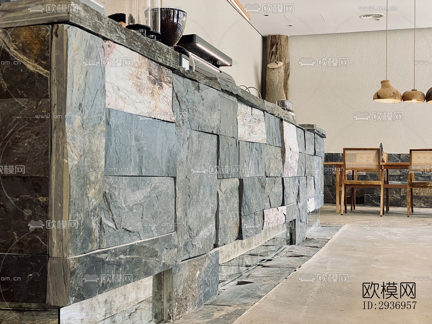 侘寂咖啡奶茶效果图下载（渲染图13）