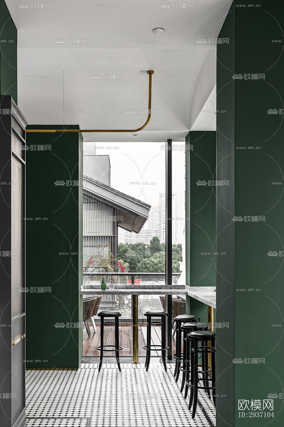 东南亚西餐厅效果图下载（渲染图15）