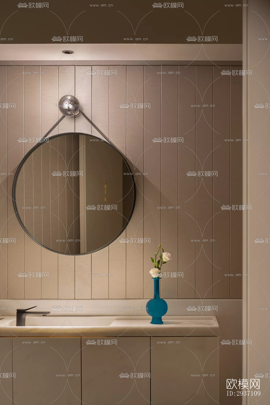 侘寂西餐厅效果图下载（渲染图16）